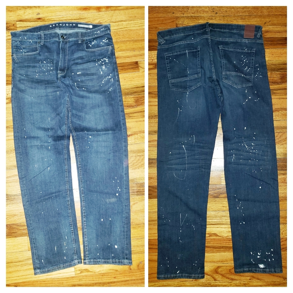 Sean John Blue Distressed Men's Jeans